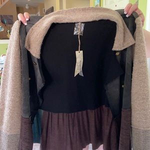 Multi fabric Light autumn jacket